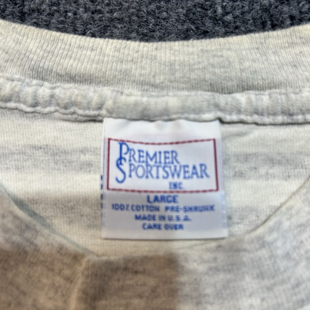 Vintage Premiere Sportswear Nashville Country Music Striped T Shirt Size L Logo - Picture 5 of 9